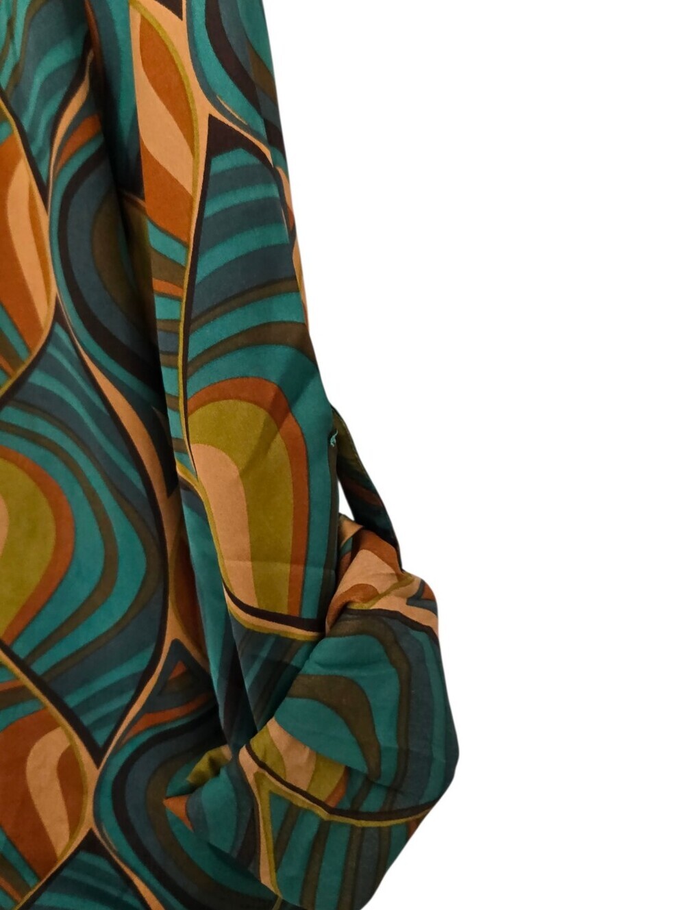 ✨ HAVER London Retro Mod Psychedelic Button Up Blouse Small✨ - Picture 4 of 6